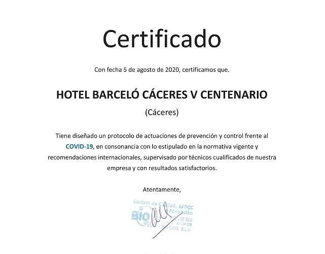 Hotel Barcelo V Centenario Caces